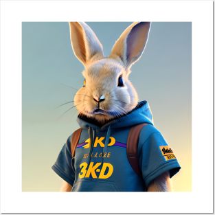 #Web3Kend Polygon Rabbit #52 Posters and Art